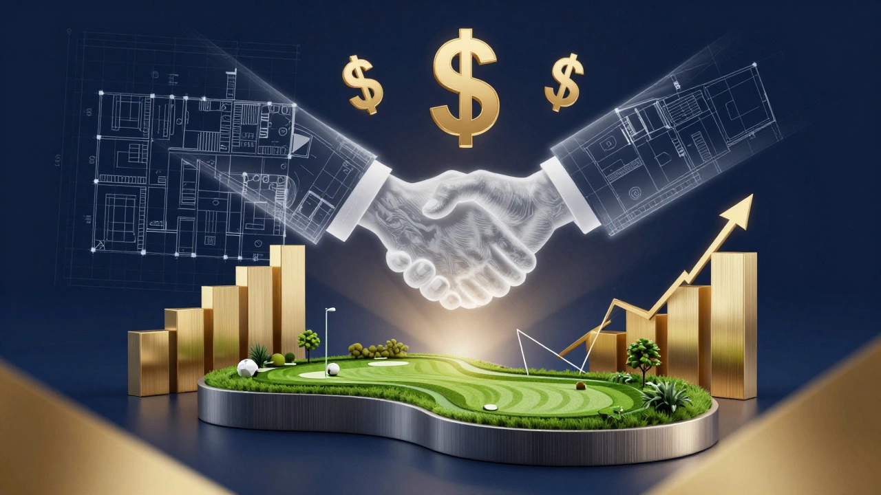 Financial concepts integrated with golf course architecture
